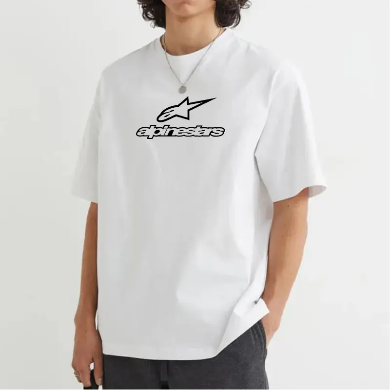 alpinestars Pure cotton T-shirt for men, casual, versatile, fashionable, trendy, outdoor, home wear, cool and breathable