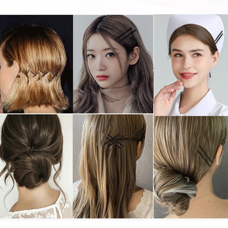 Product Introduction of 60/240Pcs Black Hairpins for Women Hair Clip Lady Bobby Pins Invisible Wave Curly Barrette Disposable Hairgrip 18