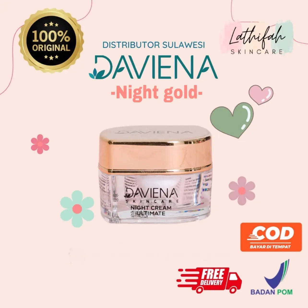 Night gold daviena skincare