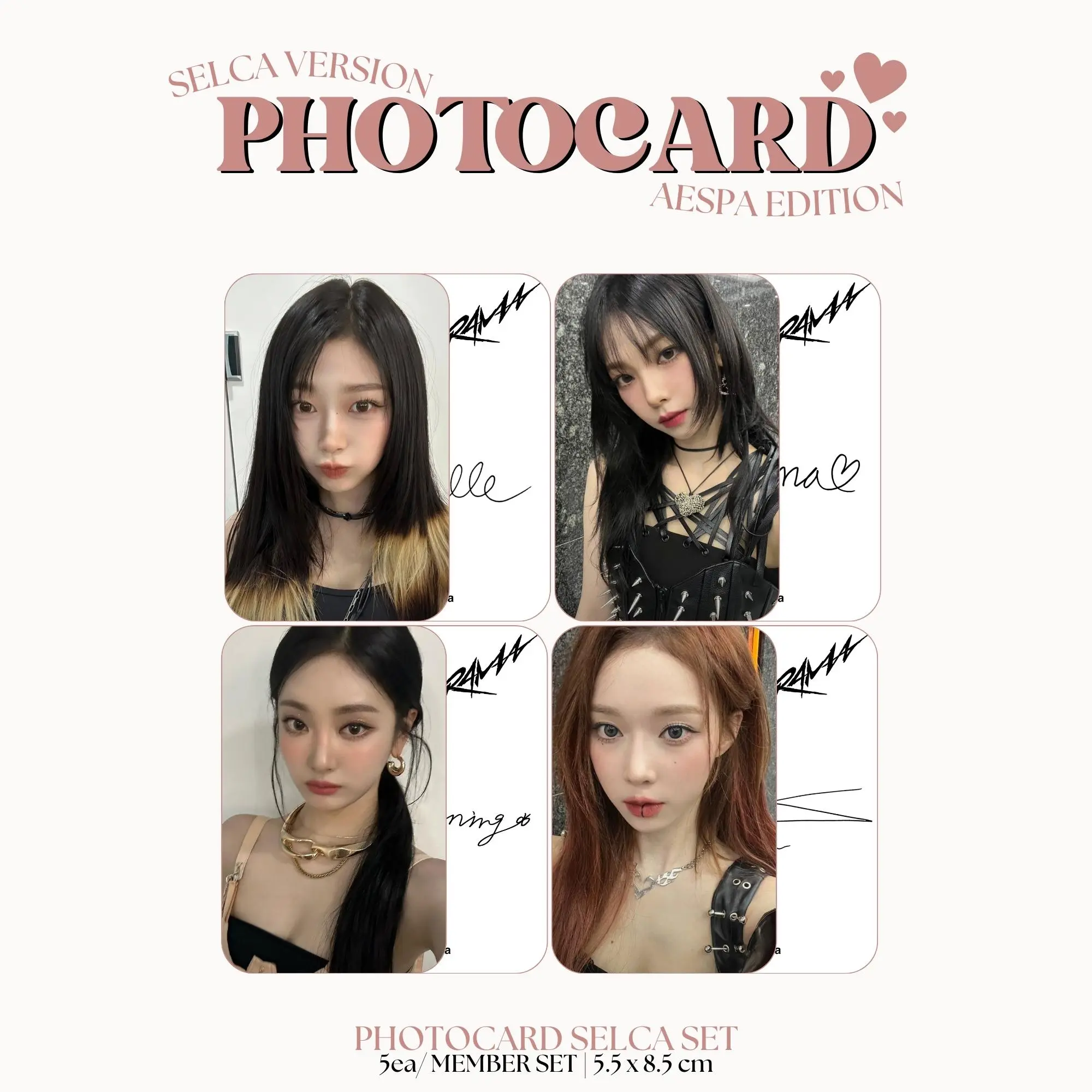 PHOTOCARD AESPA SELCA DRAMA 2SISI (ISI 5 PCS + LAMINASI 2 SISI) TANDA TANGAN TTD KPOP CARDS IDOL KOREA PREMIUM MURAH UNOFFICIAL WINTER KARINA NINGNING GISELLE READY STOCK !