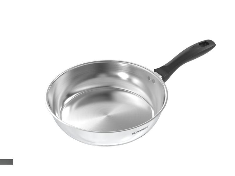 CHẢO INOX IMPACT SUNHOUSE 16-28cm (IN16M3 - IN28M3) dùng mọi loại bếp - BỀN BỈ VÀ AN TOÀN