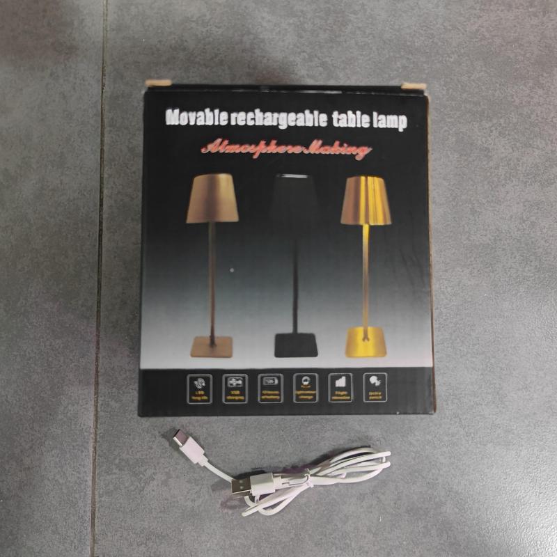 Rechargeable Desk Lamp, 3-color Touch Dimming Eye Protector LED Table Lamp, Versatile Usability Night Light For Study Side Table Mini Bed Side, Home Modern Interior 4