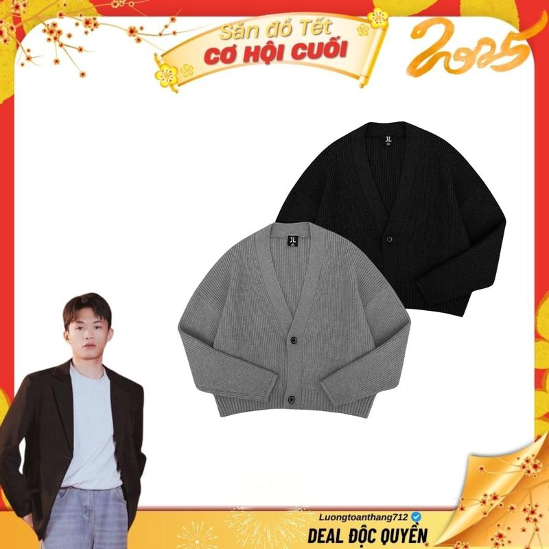 【Lương Toàn Thắng Áo Cardigan len DanieI Jack Lane