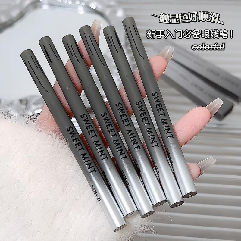 Product Introduction of SWEET MINT Machete Eyeliner Pen Long lasting Waterproof Sweatproof Not easy to smudge Outline down to shadow aegyo sal pen Lipliner Makeup Cosmetic 3