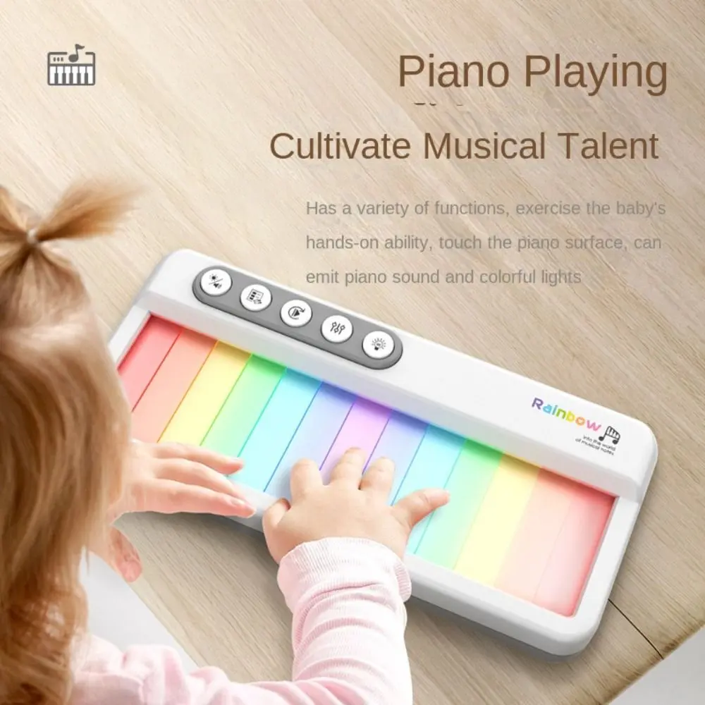 Portable Musical Kids Electronic Piano Toy Early Educational Learning Music Pocket Piano Keyboard Toy Multifunctional Electronic Organ Dinosaur Instrument Toy Toy