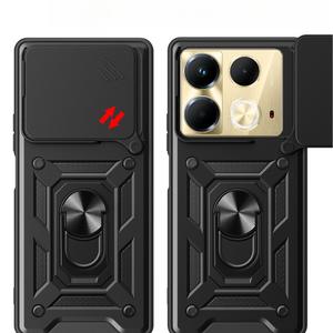 Casing for Infinix Note 30 Pro 40 Pro Plus Phone Case with Swivel Ring Stand Shockproof Phone Case for Infinix hot 20 20i 30 Teno Pova 4 5 6 Cover with Camera Protection Stand Holder