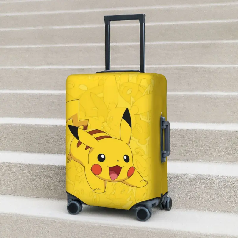 Vỏ Bọc Hành Lý Pikachu, Vỏ Bọc Vali Du Lịch Bảo Vệ Chống Mài Mòn Dày Dặn Đàn Hồi Chống Thấm Nước Và Chống Bụi Pokémon Quái Vật Bỏ Túi 7