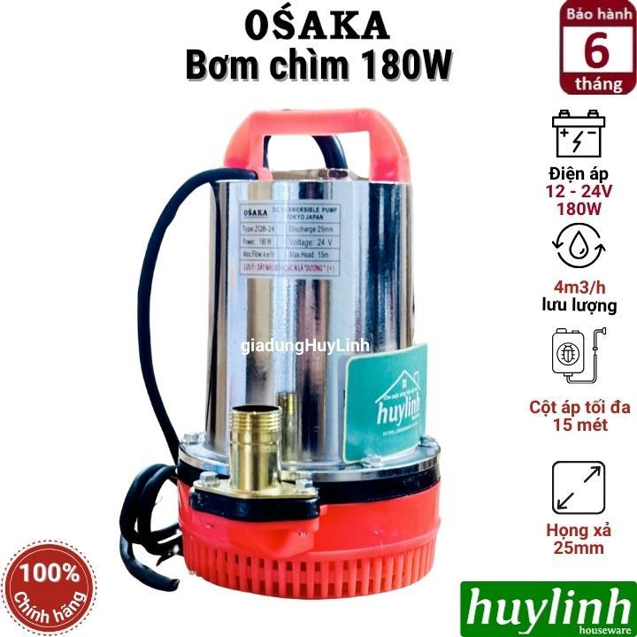 Máy bơm chìm Osaka 180W - 12V 24V - bơm chống ngập