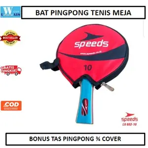 Bat Pingpong Raket Pimpong Bet Tennis Meja Speeds 3/4 Isi 1 Cover lx032 Ball Outdoor