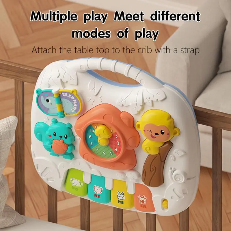 Baby Learning Table, Multifunctional Educational Toy, Interactive Baby Learning Table, Early Education Toy for 0-3 Year Olds 6
