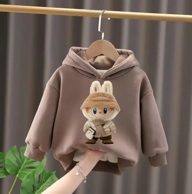 Áo Nỉ Hoodie 6-30kg Cho Bé In Hình Lalubu Chất Nỉ Bông Ấm Áp Mềm Mịn aohoodie  chobetrai áo  hoodie 6