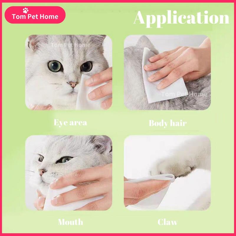 Khăn lau thú cưng khử mùi, Bioe, cho chó và mèo, vệ sinh, khăn giấy ướt, có thể được sử dụng cho chó và mèo 2