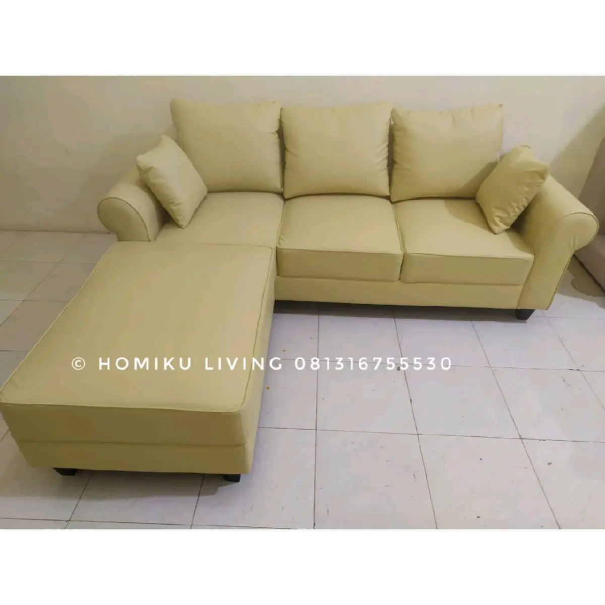 Sofa L Siku Bangku Minimalis