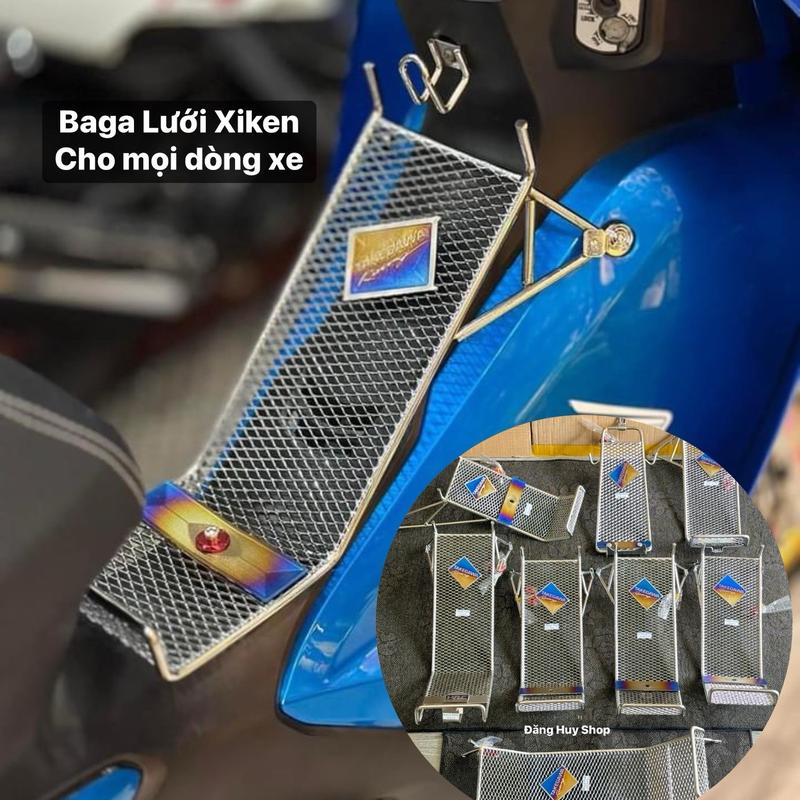 Baga Lưới Xiken Phôi Inox Kèm Tem Titan Takegawa ( tặng kèm ốc baga + khâu canh cao su ) Phụ Kiện Xe Máy