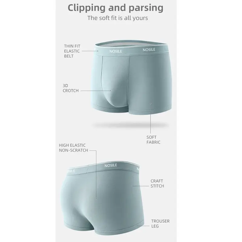 ISI 3PCS Nosile Underwear Cotton Fabric | Celana dalam Pria Katun 5