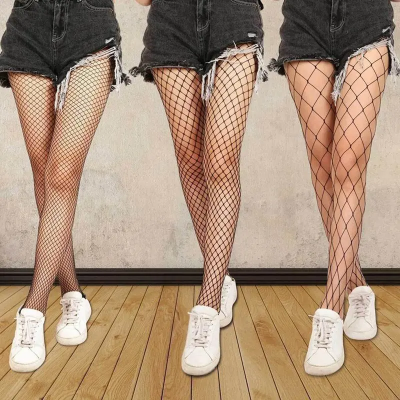 STF velvet net fishnet stocking jala jaring sedang medium net pantyhose 0