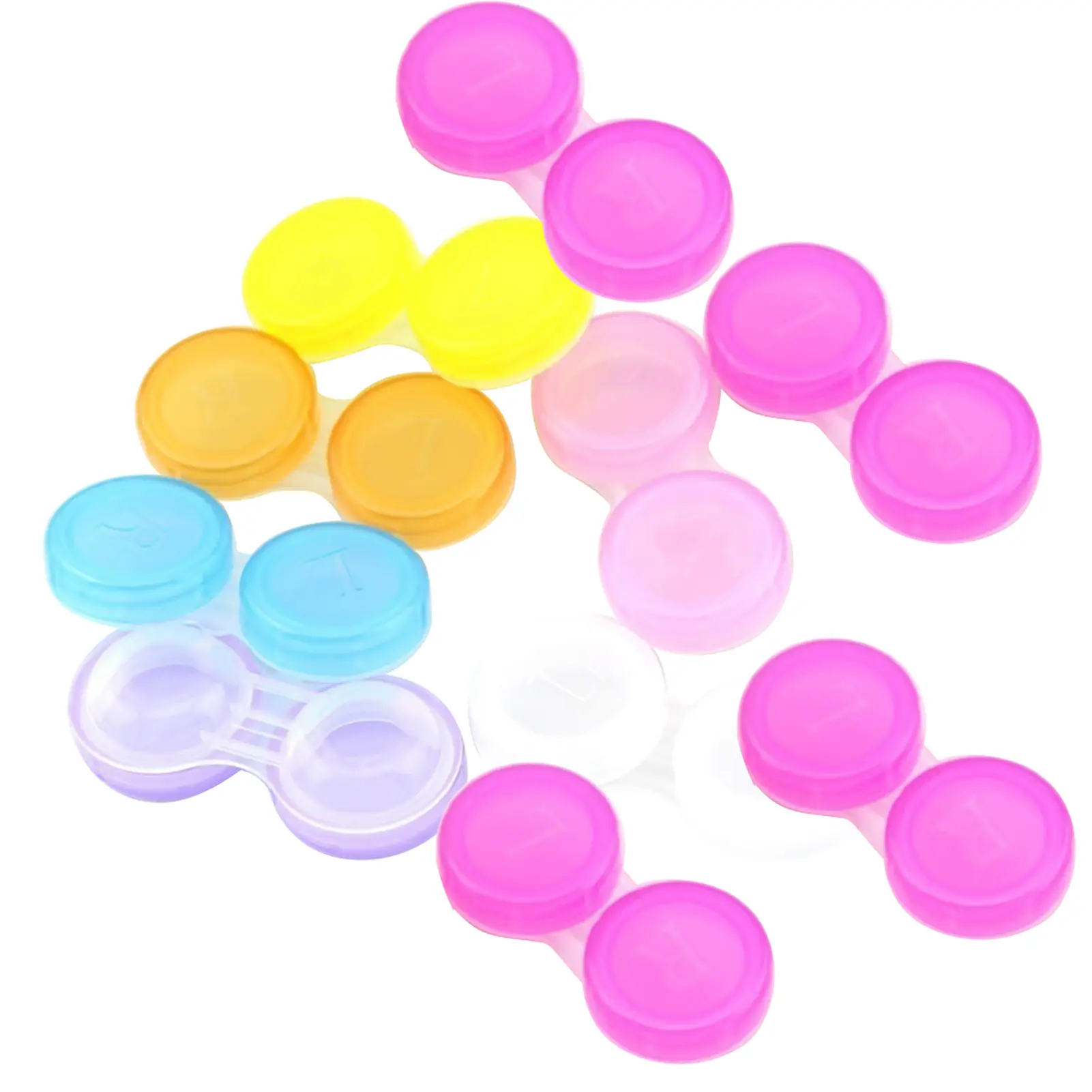 10Pcs Portable Mini Travel Contact Lenses Case Holder Box Storage Container