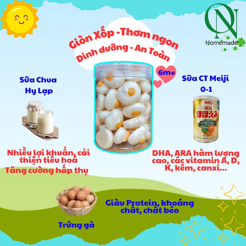 Bánh Cookie SC Tạo Hình Trứng Ốp La Snack Food Ăn Vặt Thức Ăn Bánh Quy 2