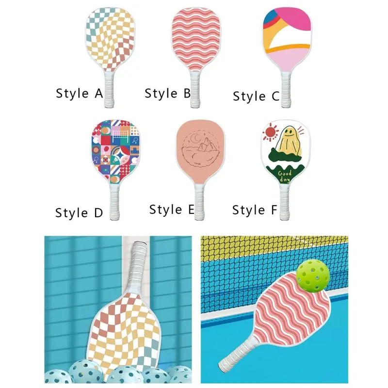 Vợt Pickleball, mái chèo bằng gỗ thoải mái, dành cho tất cả những người chơi Pickleball, Thích hợp để tập luyện, dành cho nam và nữ, Thích hợp cho người mới bắt đầu đến người chơi nâng cao 0
