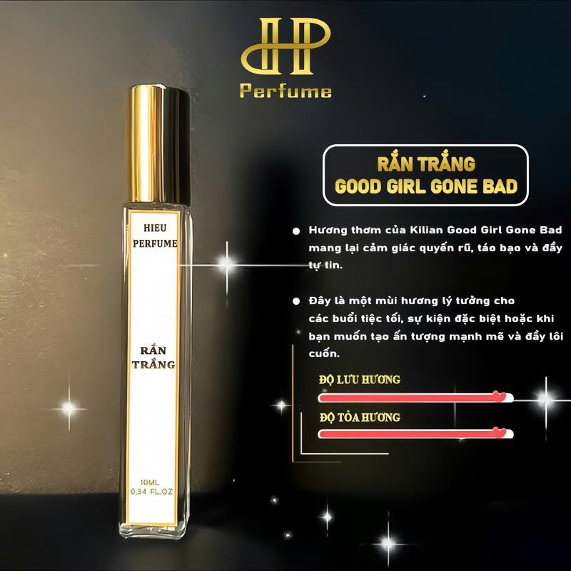 Nước hoa nữ Rắn Trắng/ Đen/ Đỏ EDP 10ml Perfume Cosmetic