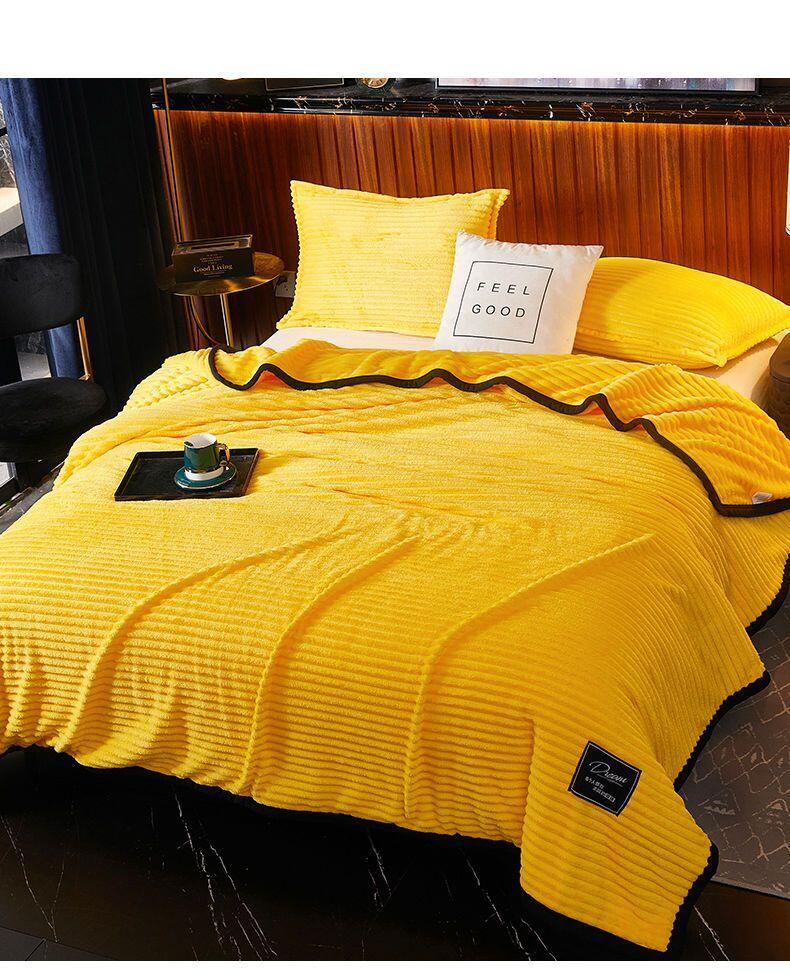 Product Introduction of Summer thin coral fleece office nap small single person thick towel blanket, air conditioning blanket cashmere 5