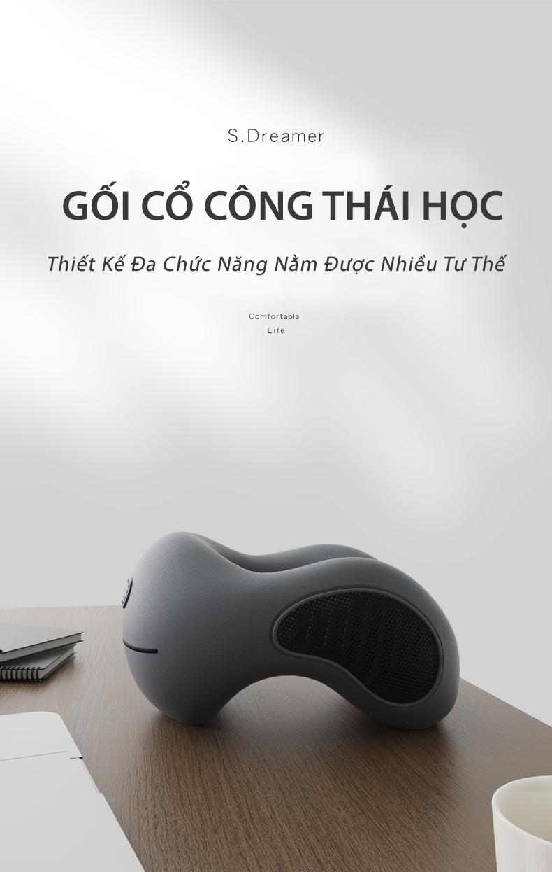 Product Introduction of Cosseal Gối Cổ Văn Phòng Chữ U, Kê Cổ Cao Su Non Công Thái Học Chống Đau Mõi Vai Gáy, Tựa Cổ Đi Máy Bay, Ô Tô, Du Lịch 0