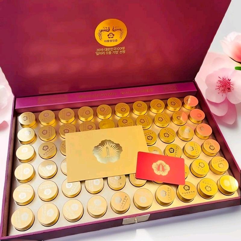 An Cung Cao Cấp MUGUNGHWA GONG JINBO VVIP Hộp 60 Viên, hỗ trợ huyết áp, tim mạch sam  hanquoc thuc  pham chuc nang quoc han huyết  trầm 3
