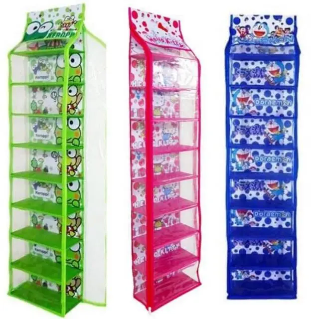 [RAK SEPATU] GANTUNG SUSUN STORAGE 8 SUSUN ANTI DEBU 1KG=2PCS FULL SLETING