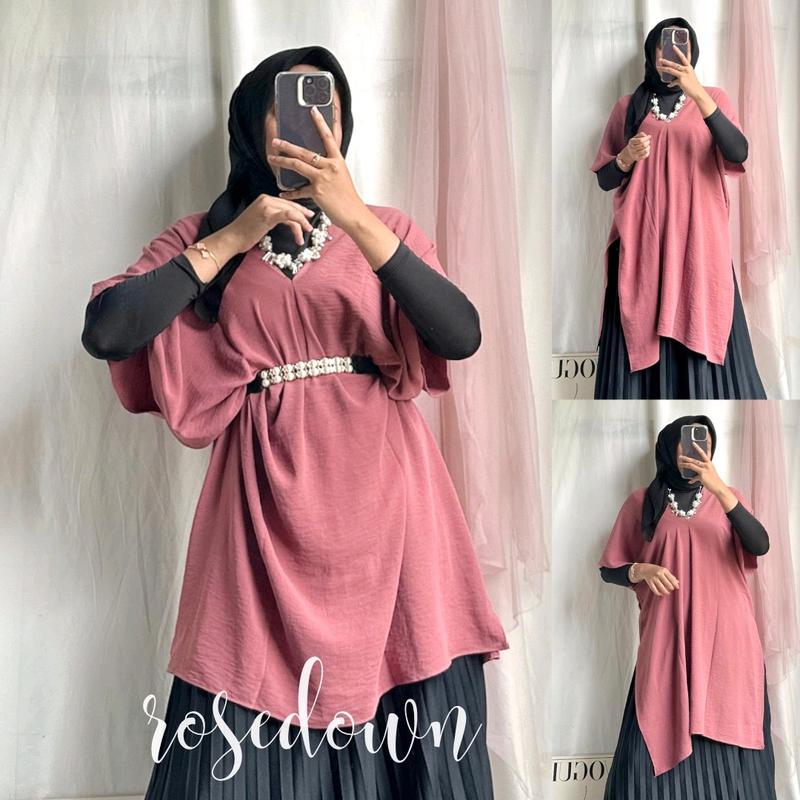 JEMA TUNIK OUTER // OUTER WANITA // TUNIK WANITA CRINKLE AORFLOW 0