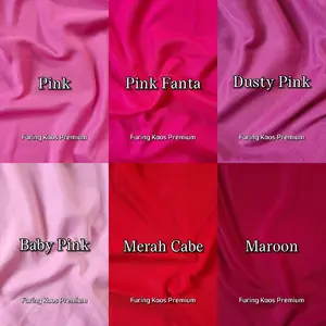 KAIN FURING KAOS POLOS HQ (per 0,5m) BAHAN DALAMAN  Coklat Hijau
