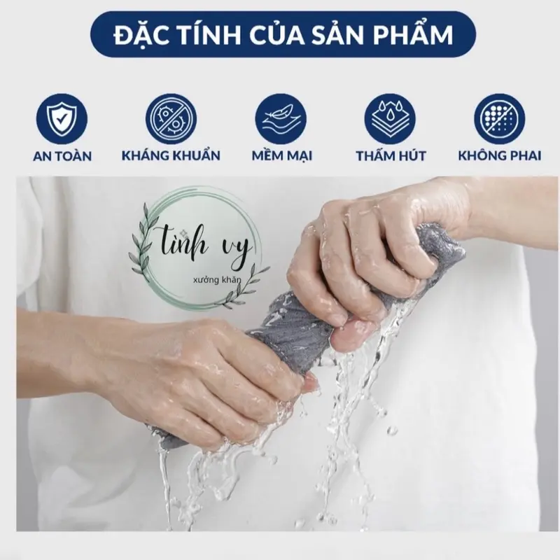 Sét 5 khăn tắm màu ngẫu nhiên.KT 50*100.Mềm mại thấm hút nước tốt .Màu sắc đa dạng. Nhà Tắm 6