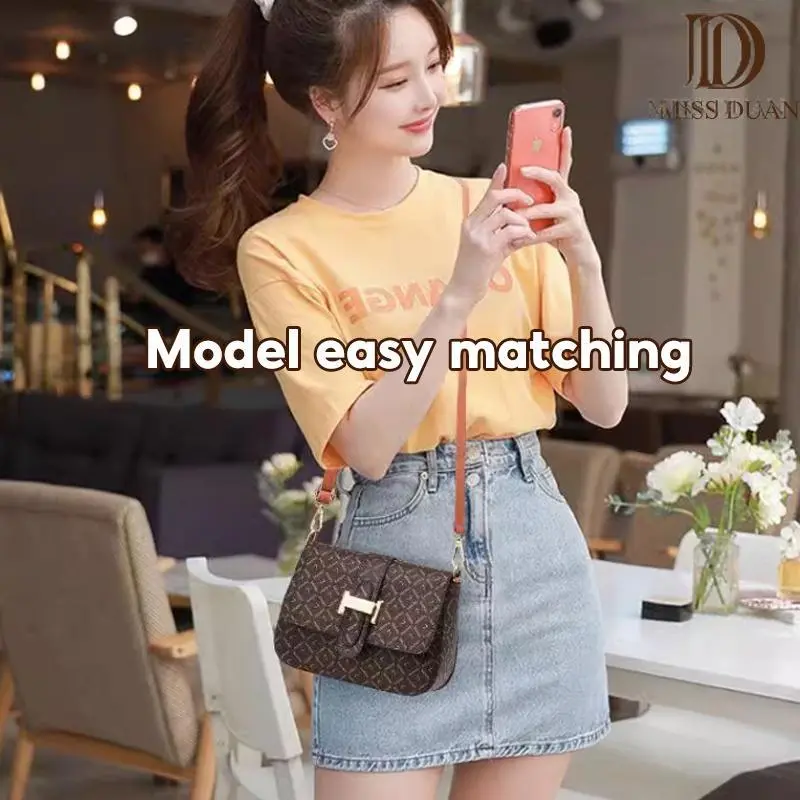 Tas selempang / sling bag / shoulder bag / tas wanita Kanvas Polos Slingbag 7