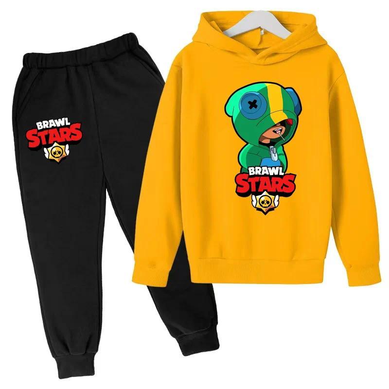 Product Introduction of Children's cartoon game printed hoodie Sports shirt top + pants handsome sports comfortable casual suit 7