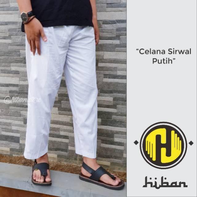 Celana Sirwal Putih Perlengkapan Haji dan Umroh Pria Muslim Dewasa 7