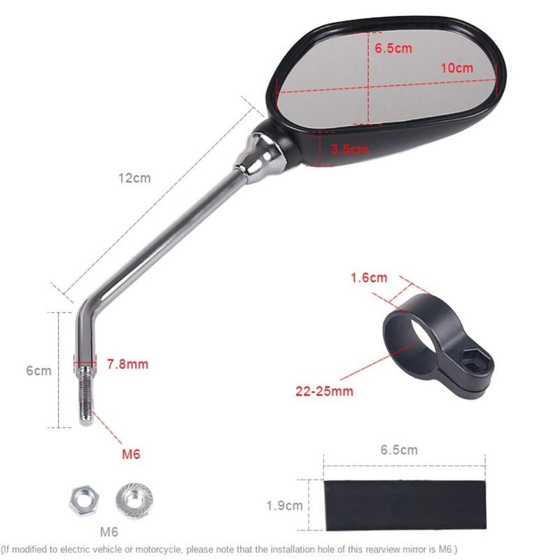 Product Introduction of Rotate Accessories Reflector E Bike Mirror Bicycle Mirror Motorcycle Rearview Mirror Handlebar Back Sight Light 19