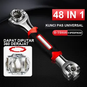 Kunci Pas Multifungsi 48 In 1 Tiger Wrench Kunci Universal Kunci Inggris Kunci Shock 8 In 1