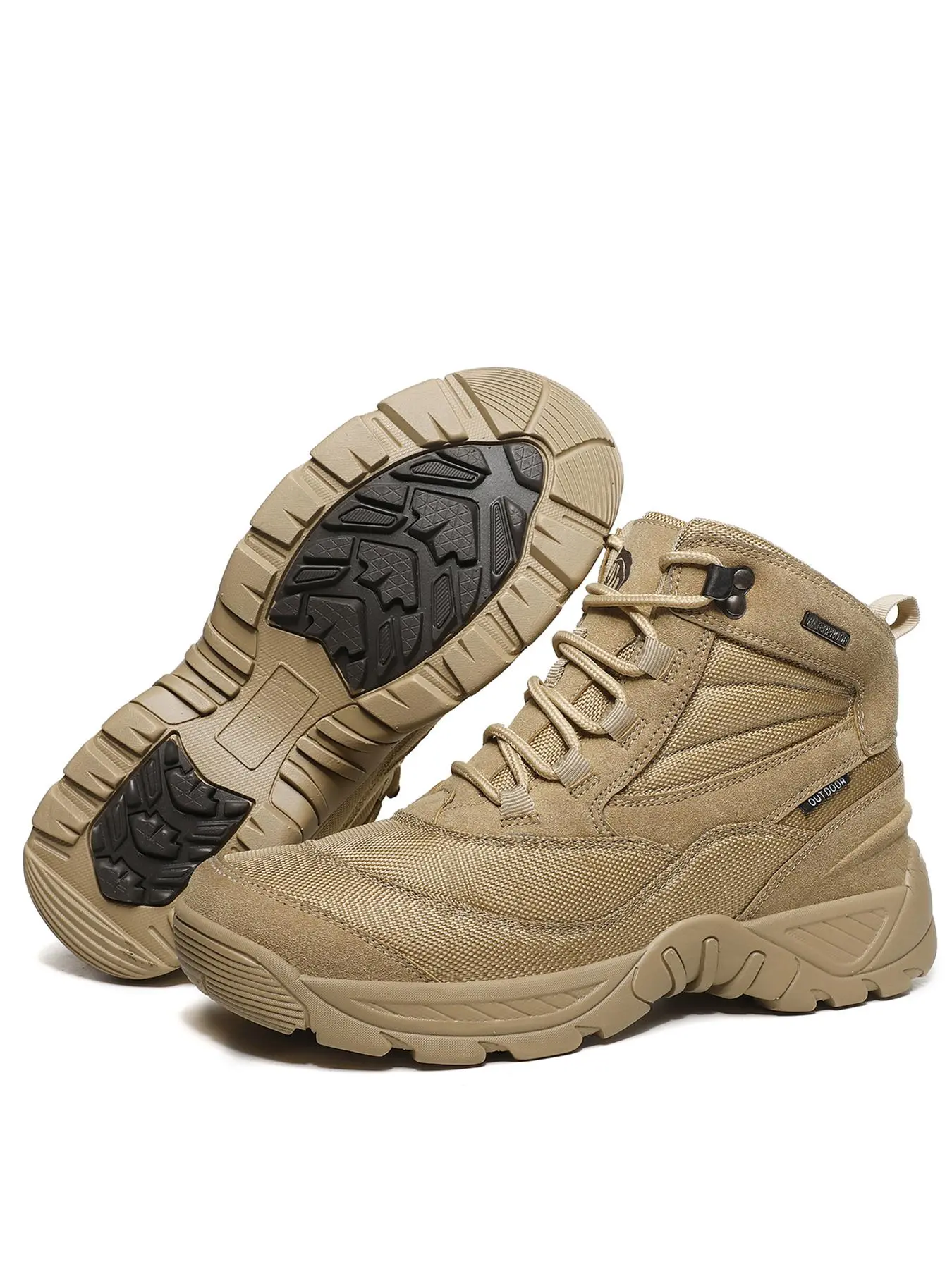 Men's Lightweight Work Boots, Casual Breathable Comfortable Boots for Outdoor, Fashionable Anti-smash and Anti-puncture Shoes for Daily Wear, Boy