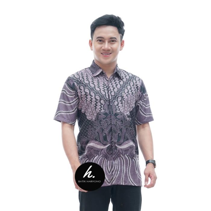 Baju Kemeja Batik Pria Hem Lengan Pendek Dewasa Murah Kondangan 1