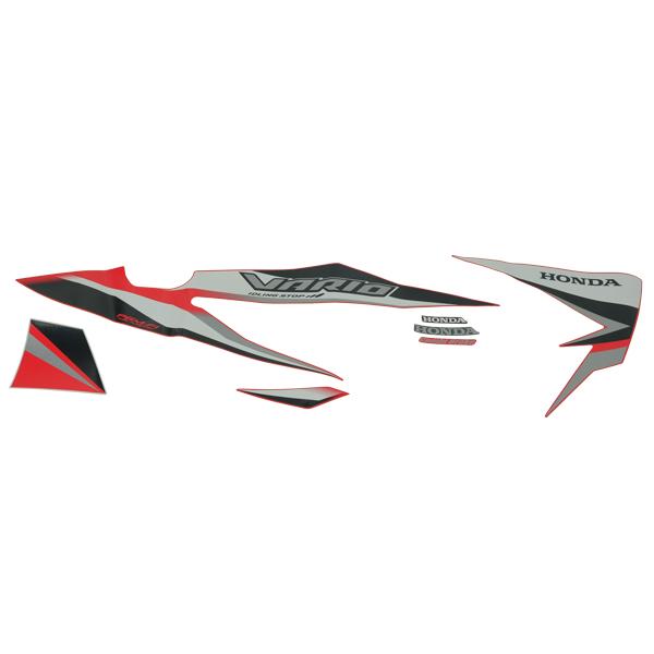 Gambar Sticker Body Set Kanan Merah Honda Vario 110 eSP 871X0K46N70ZBR dari Honda Cengkareng Kota Tangerang Tokopedia