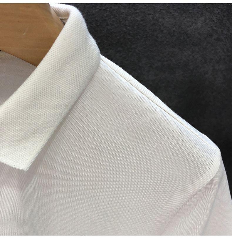 Product Introduction of No.1 Short-Sleeved T-shirt Men's Polo Shirt Summer New High-End Lapel Versatile Half Sleeve T-shirt Fashion Brand Printing T-shirt Menswear Top Human Casual Short Sleeve 4