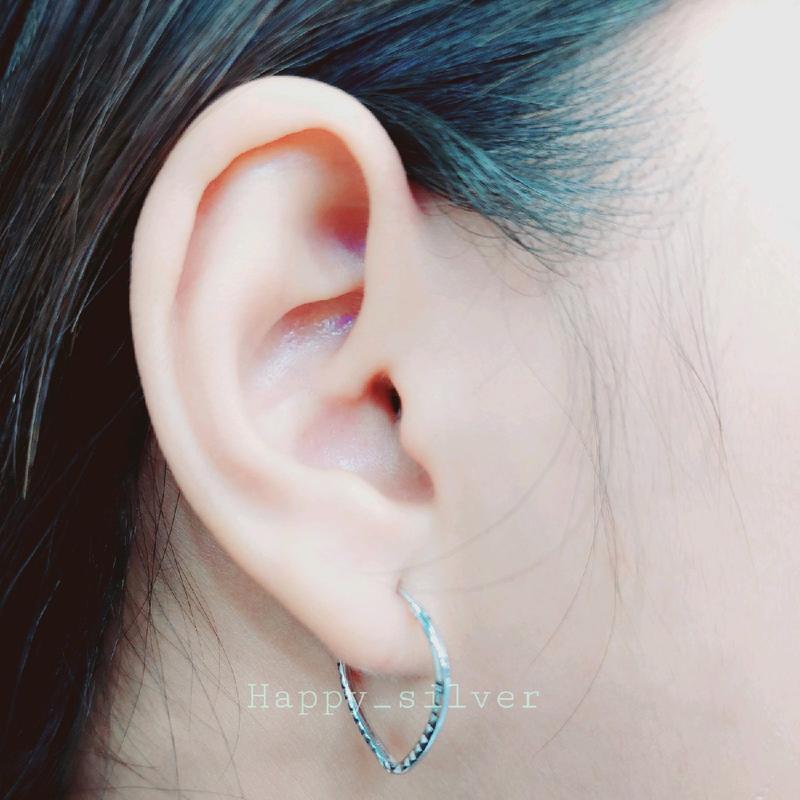 anting kait wanita model gipsi/hoop - anting kait bulat - anting kait Hoop - peràk asli ⁹²⁵ - akeseoris wanita jilbab - aksesoris wanita ala korea - anting ala korea 6