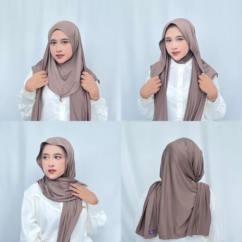 Pashmina Inner Ninja Oval / Pashmina Inner Jersey Menutup Leher / Pashmina Inner Instan Jersey 0