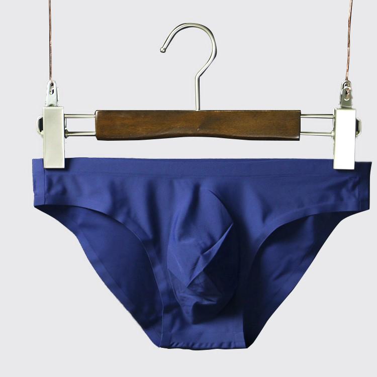 Quần lót nam U lồi không viền mặc như không thách thức mùa hè - Sịp xì nam cao cấp vải băng lụa mát lạnh 2023 Màu đen Màu trắng Trơn Menswear Quần Boxer