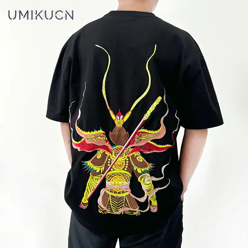 Black Mythology, Wukong's Great Tales, Journey To The West, Monkey King, 100% Cotton Casual Loose Short Sleeved T-shirt