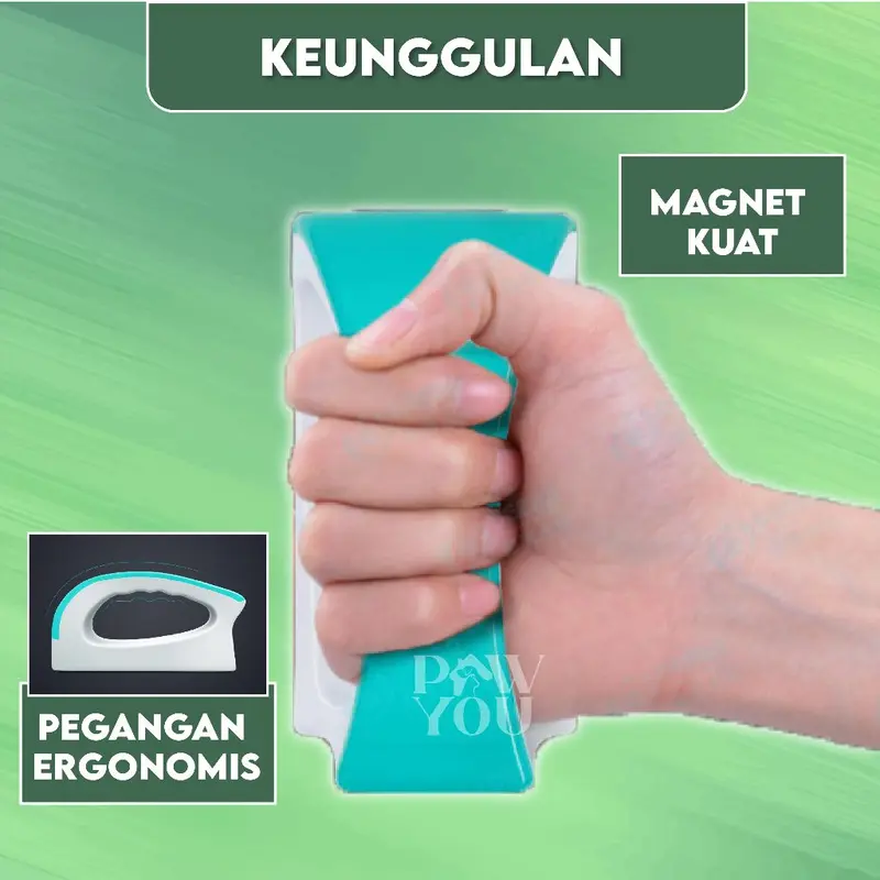 Alat Pembersih Kaca Aquarium Sikat Magnet Premium Magnetik Brush Design Kecil 2