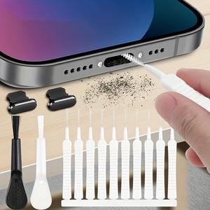 Kit de Tapones Contra Polvo, Kit de Cepillo de Limpieza de Tapones Contra Polvo, Herramienta de Limpieza para Teléfono, Accesorios para Teléfono para Computadora, Laptop, Teclado, Instrumento Electrónico