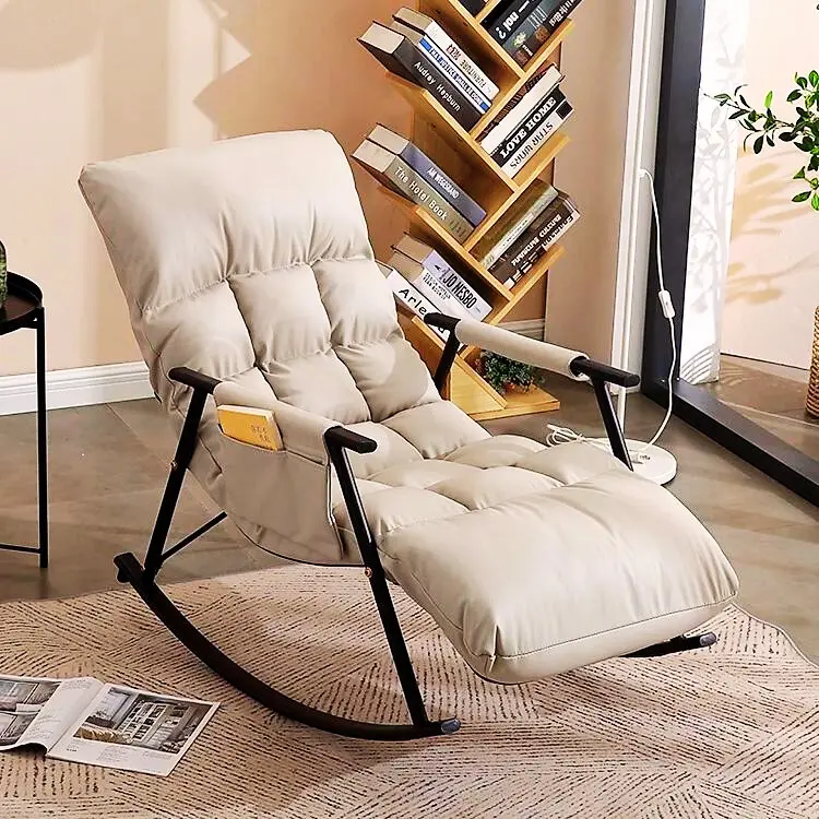 [Tặng Gối Hoa] Ghế bập bênh Thư giãn ghế đọc sách đủ màu 6