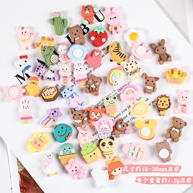 11 Charm 3D Trang Trí Ốp Điện Thoại, Bình Nước Có Sẵn Keo (Inbox chọn mẫu)