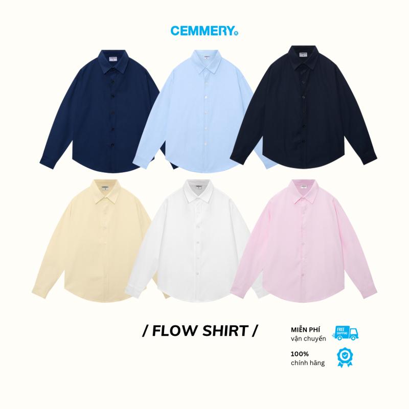 Áo Sơ Mi Oxford CEMMERY Local Brand Chính Hãng Flow Shirt Unisex Form Boxy Tay Dài 6 Màu