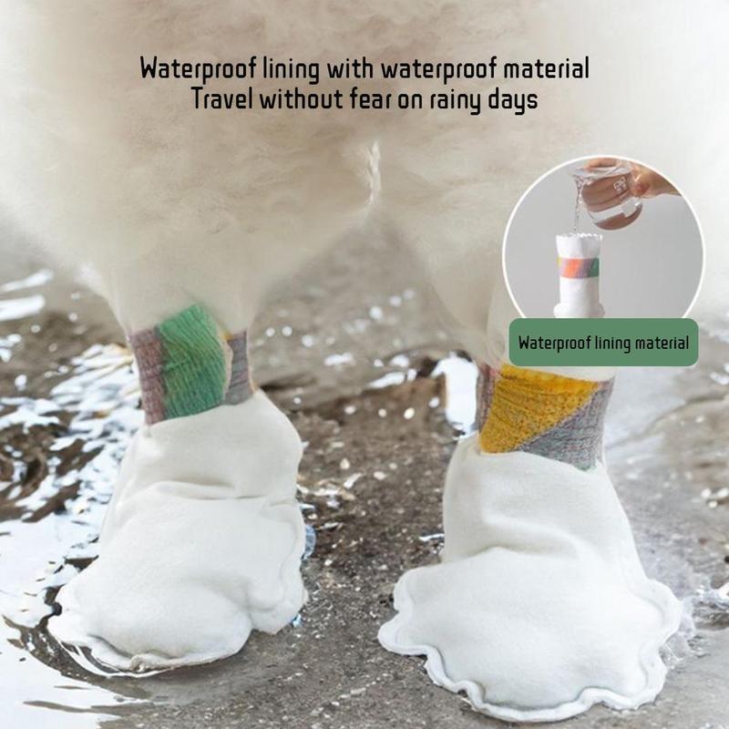 Product Introduction of 20pcs Pet Disposable Foot Covers Dog Anti-Dirty Shoe Covers Dog Socks Waterproof Anti-Dirty W5U1 24